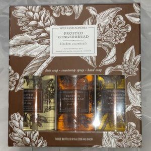 Williams Sonoma Frosted Gingerbread Kitchen Essentials Hand & Dish Soap etc set